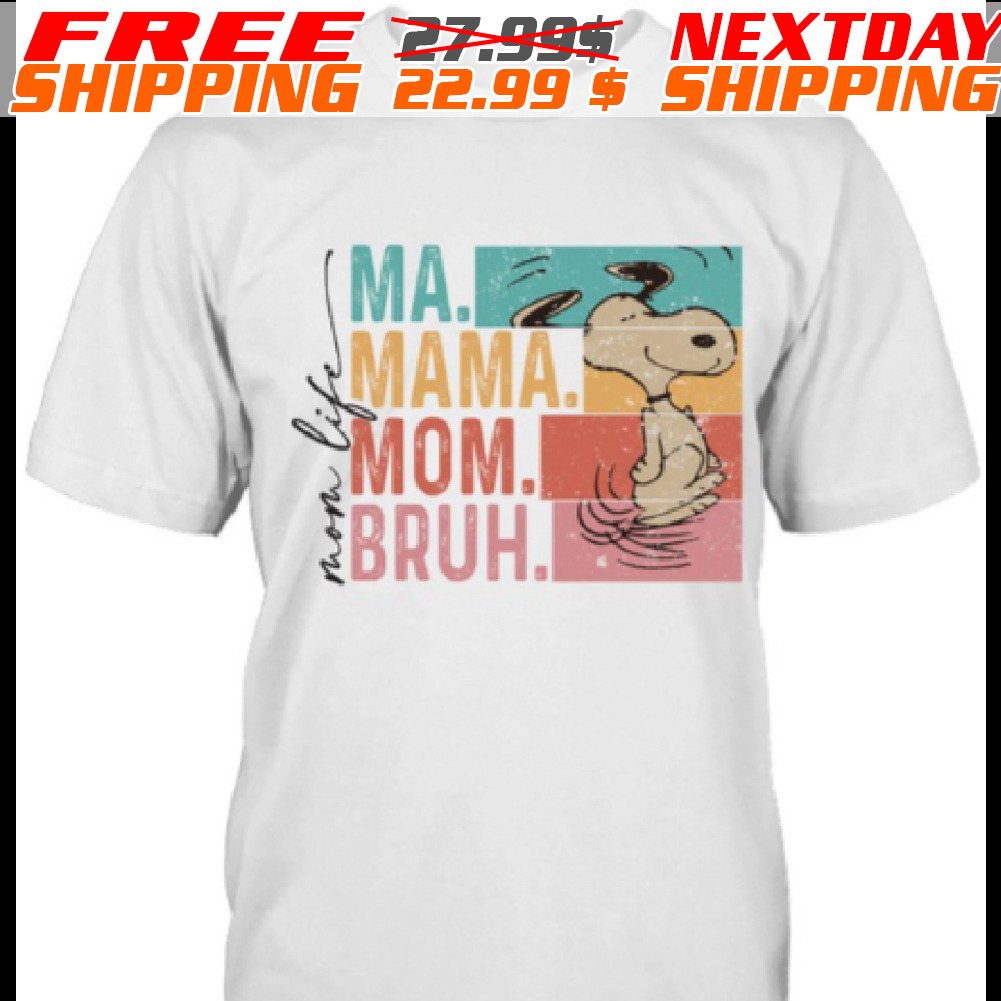 Snoopy Mom Life Ma Mama Mom Brush Shirt