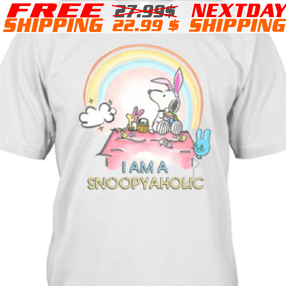 Rainbow Snoopy I Am A Snoopyaholic Shirt