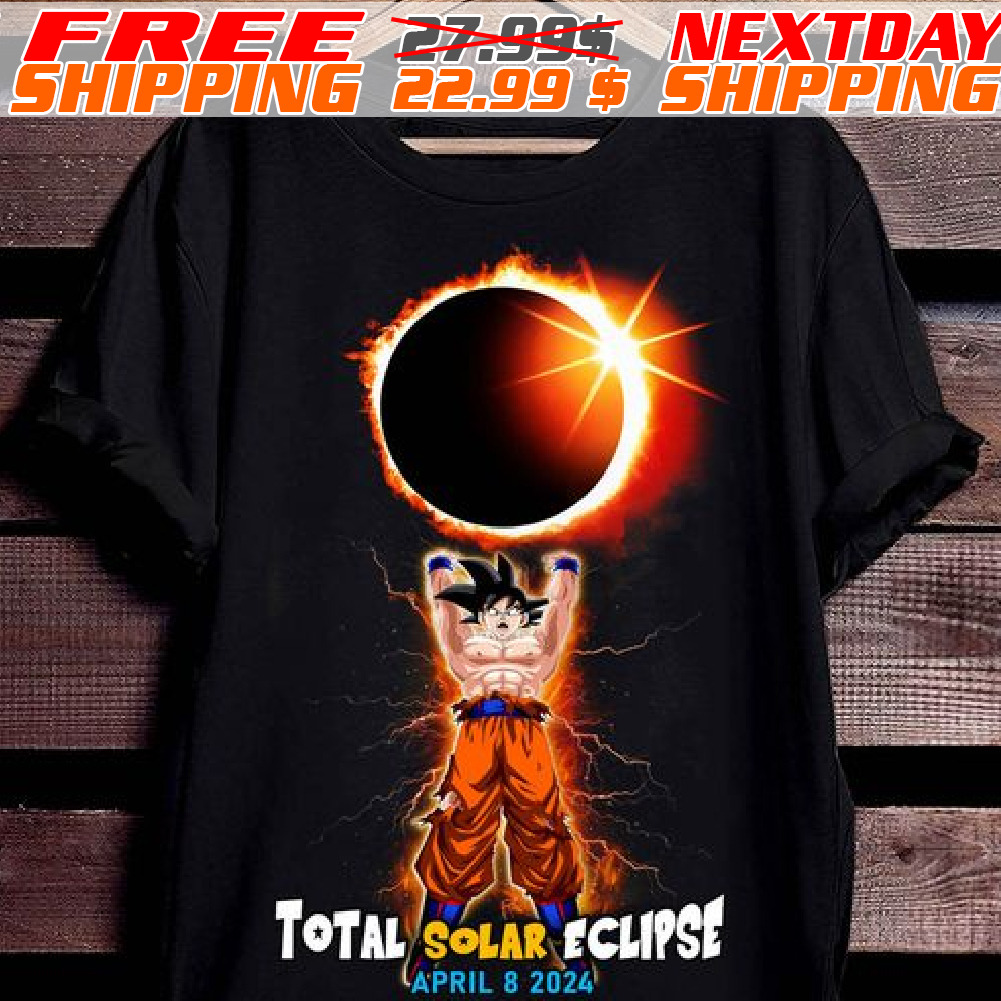 Dragon Ball Son Goku Total Solar Eclipse April 8 2024 Shirt