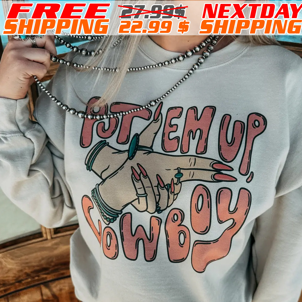 Put Em Up Cowboy Cream Shirt