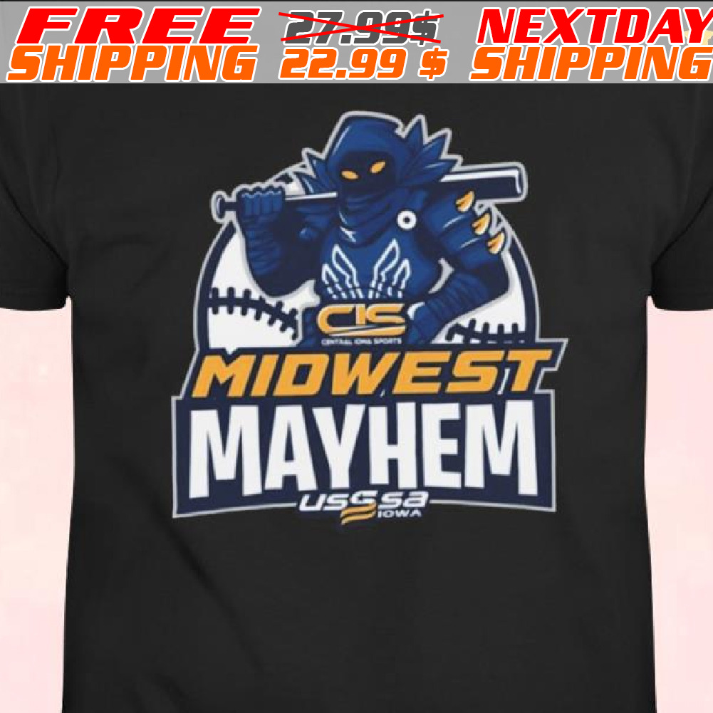 USSSA Iowa Baseball CIS Midwest Mayhem 2024 Logo Shirt