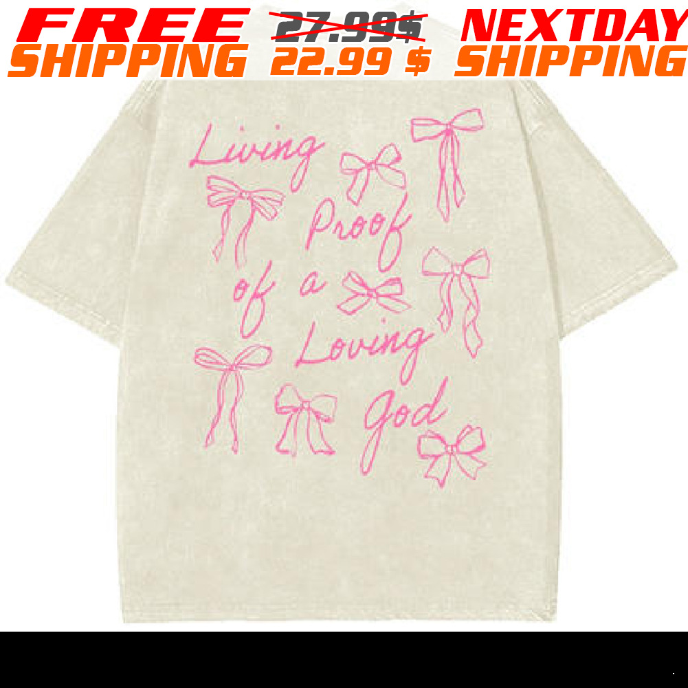 Living Proof Of A Loving God Unisex Washed Shirt