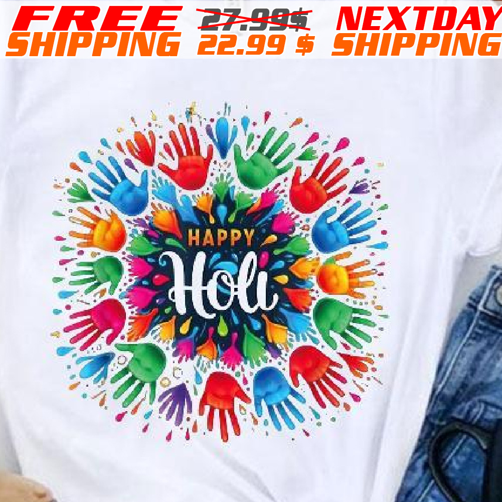 Happy Holy Hand Printed Shirt