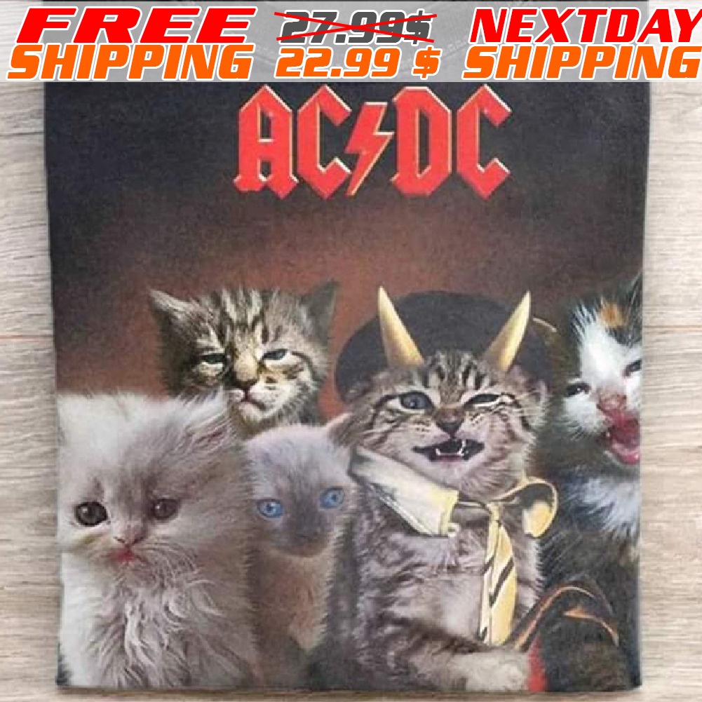 Acdc Cat Rock Band Highway To Hell Shirt