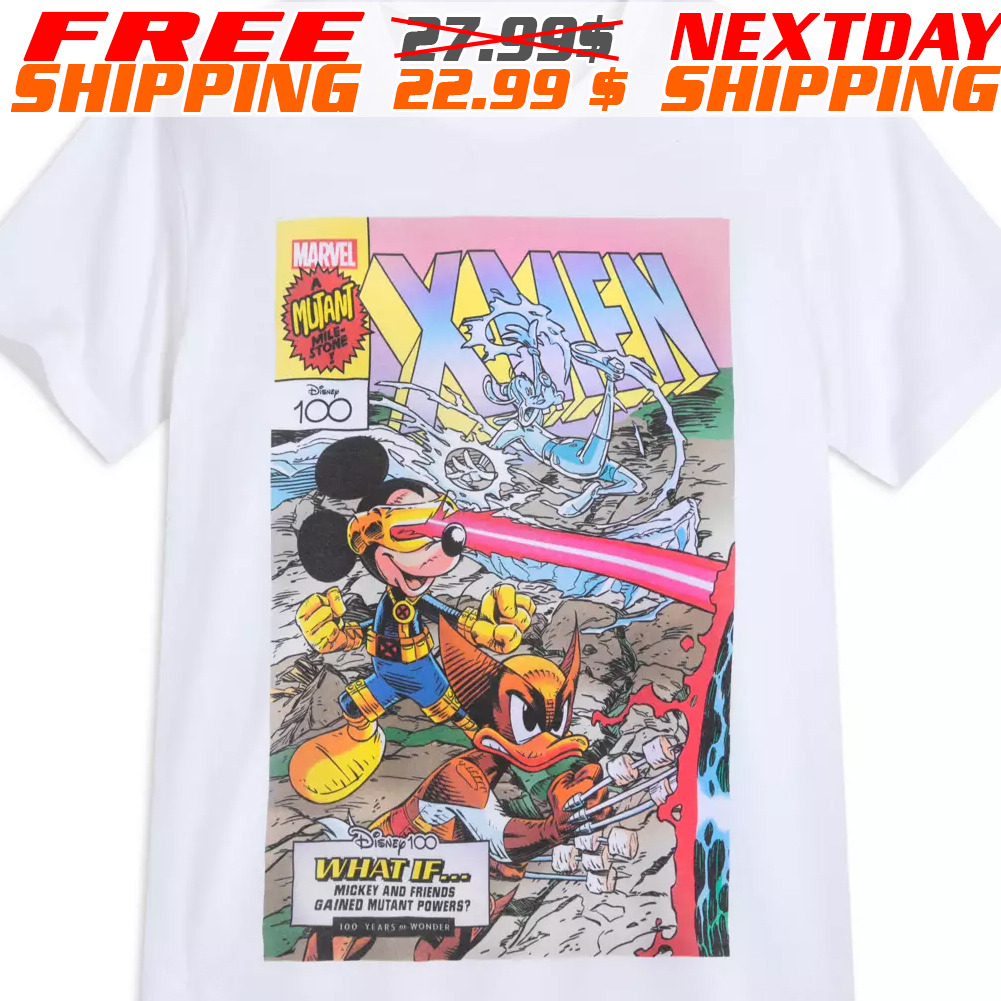 Mickey and Friends as the X-Men on Shirt