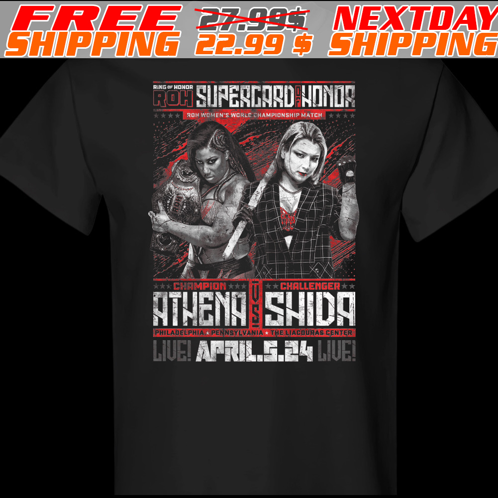 Roh Supercard Of Honor 2024 Matchup Athena Vs Hikaru Shida Shirt