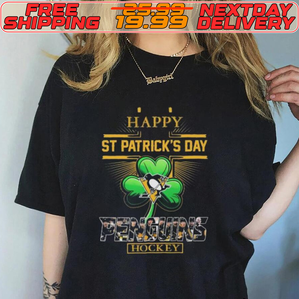 Happy St Patrick’s Day Pittsburgh Penguins Hockey Shirt