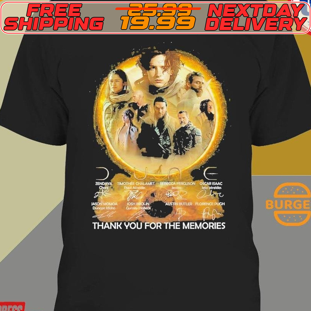 Dune Thank You For The Memories Signatures Shirt