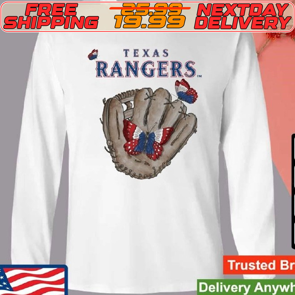 Butterfly Glove Texas Rangers Baseball Shirt