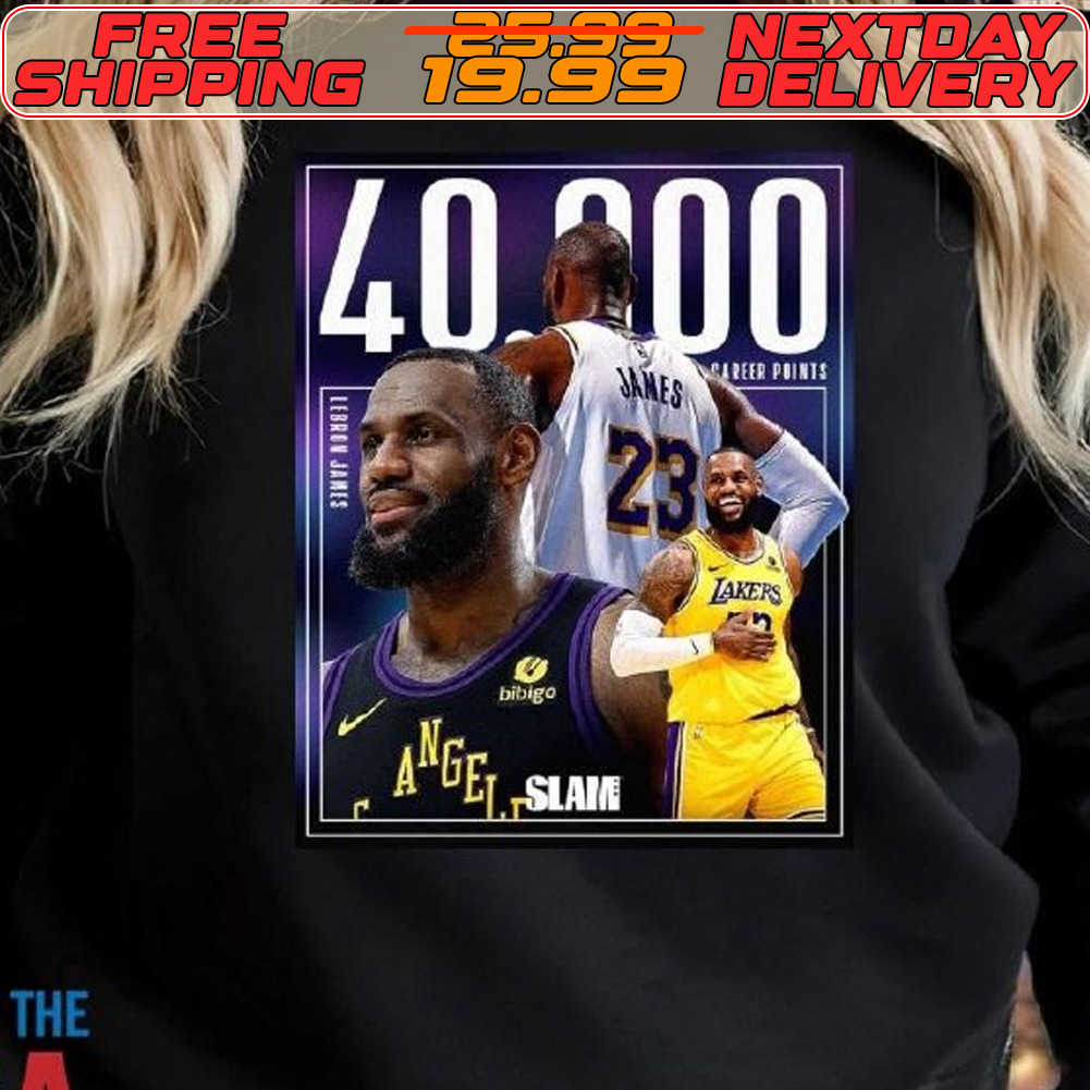 Slam Lebron James First Ever To 40k Career Points Shirt