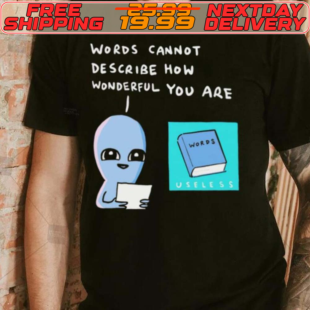 Aliens Words Cannot Describe How Wonderful You Are Shirt