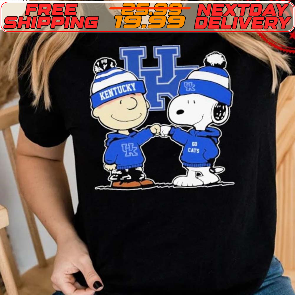 Kentucky Wildcats Snoopy Charlie Brown Fan Team Shirt