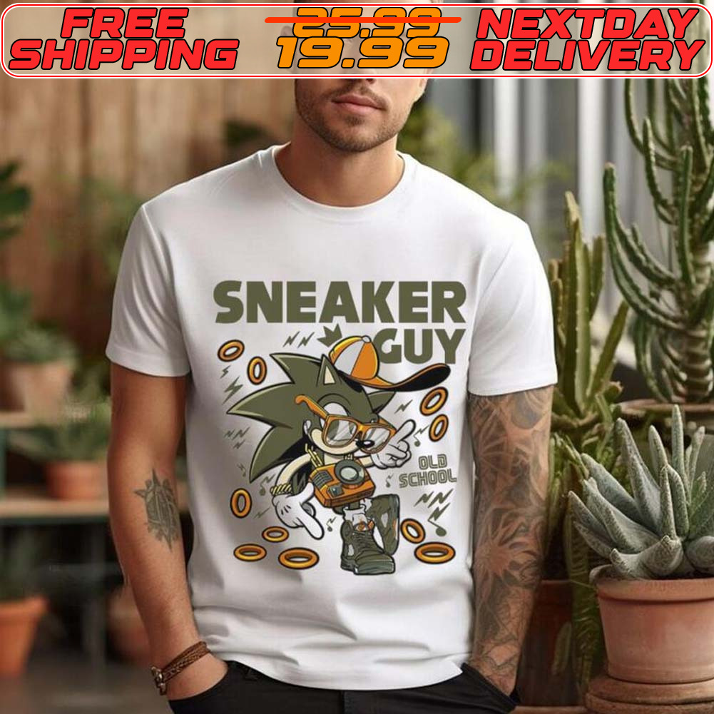 Sonic Old School To Match Sneaker Green Olive Green And Orange Shirt
