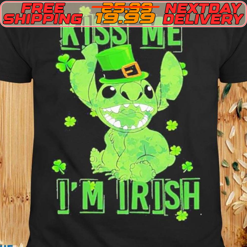 Stitch Kiss Me I'm Irish St Patrick's Day Shirt