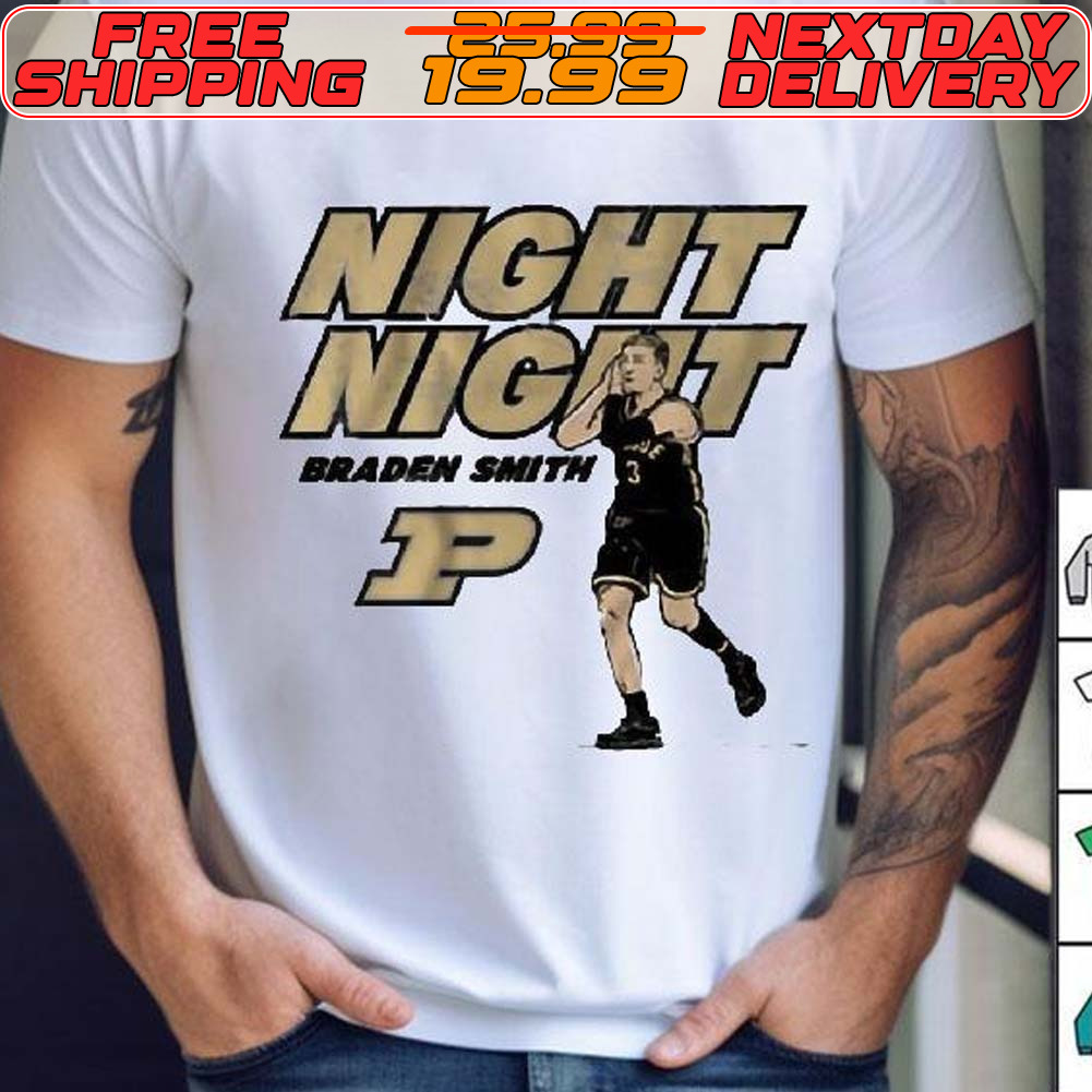 Purdue Basketball Braden Smith Night Night Shirt