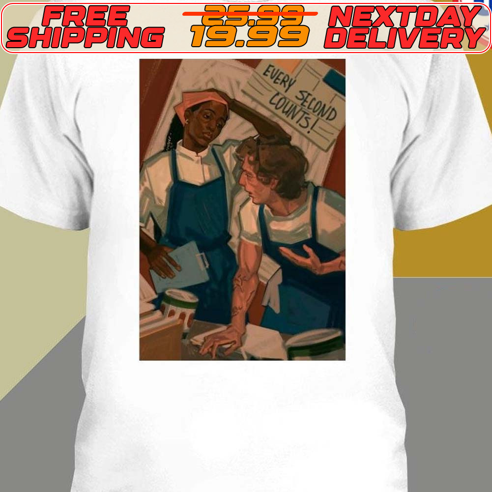 The Workers Every Second Counts Vintage Drawing Shirt