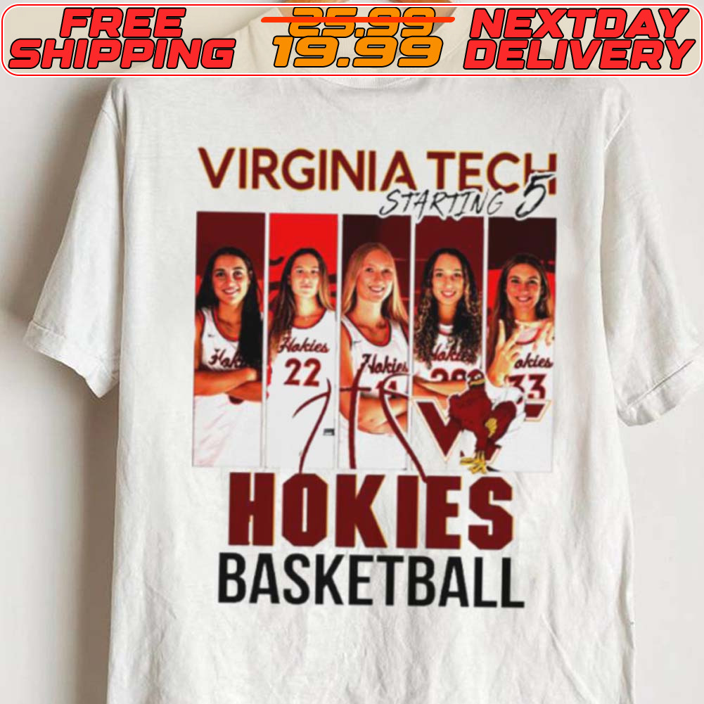 Virginia Tech Hokies Basketball Starting 5 Shirt