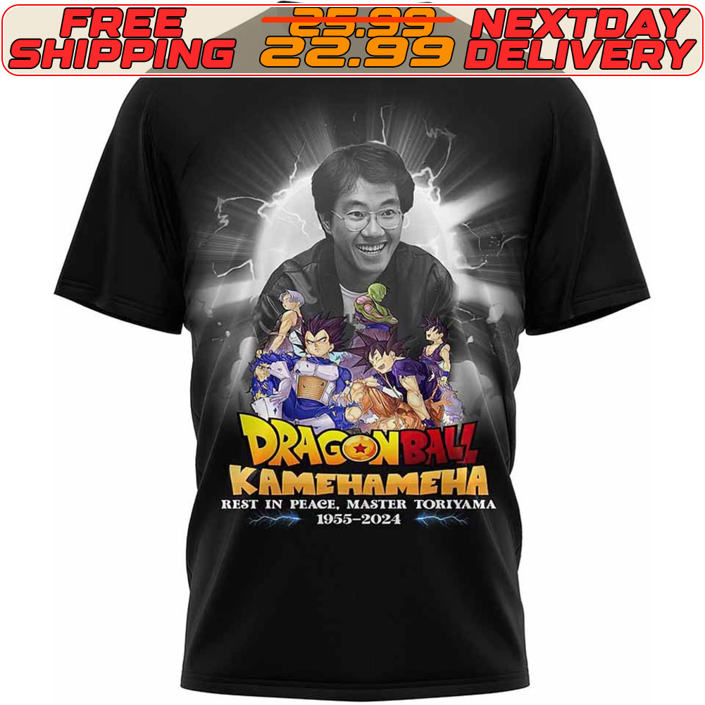 Dragon Ball Kamehameha Rest In Peace Master Toriyama 1955 2024 Shirt