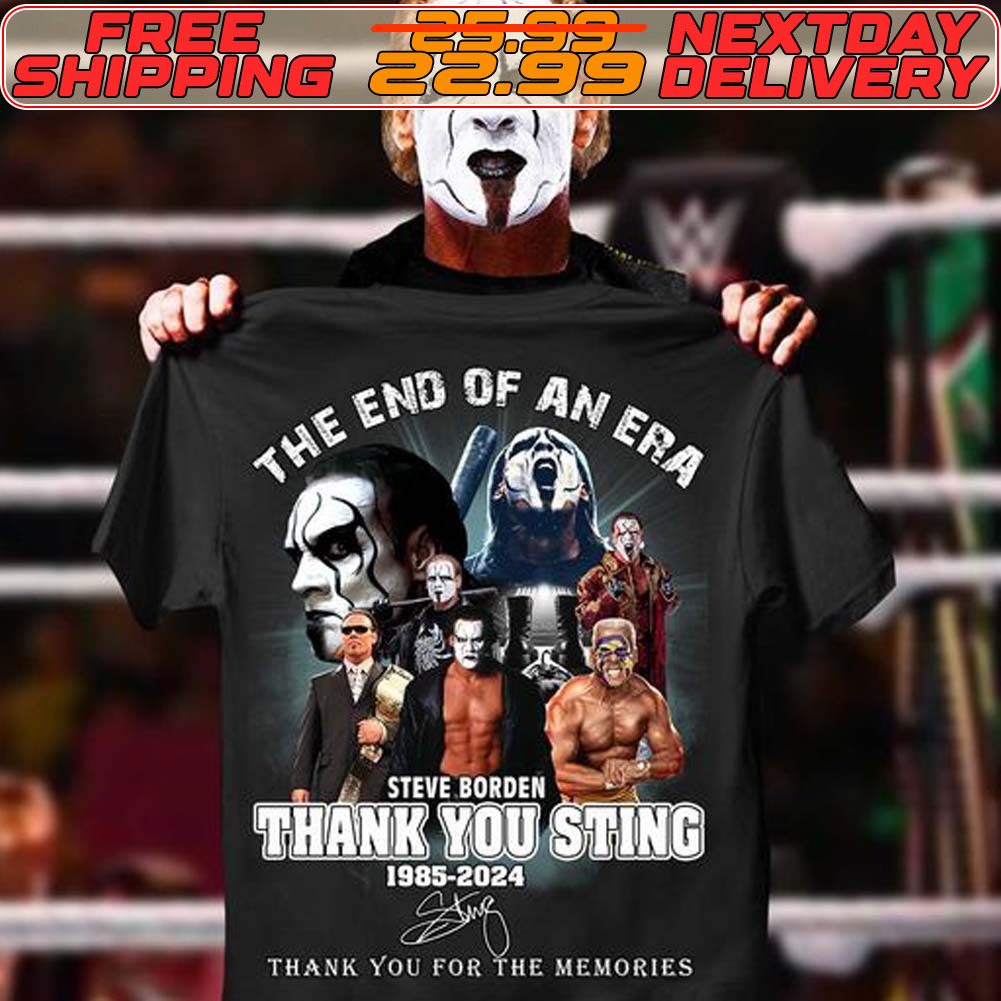The End Of An Era Steve Borden Thank You Sting 1985 2024 Shirt