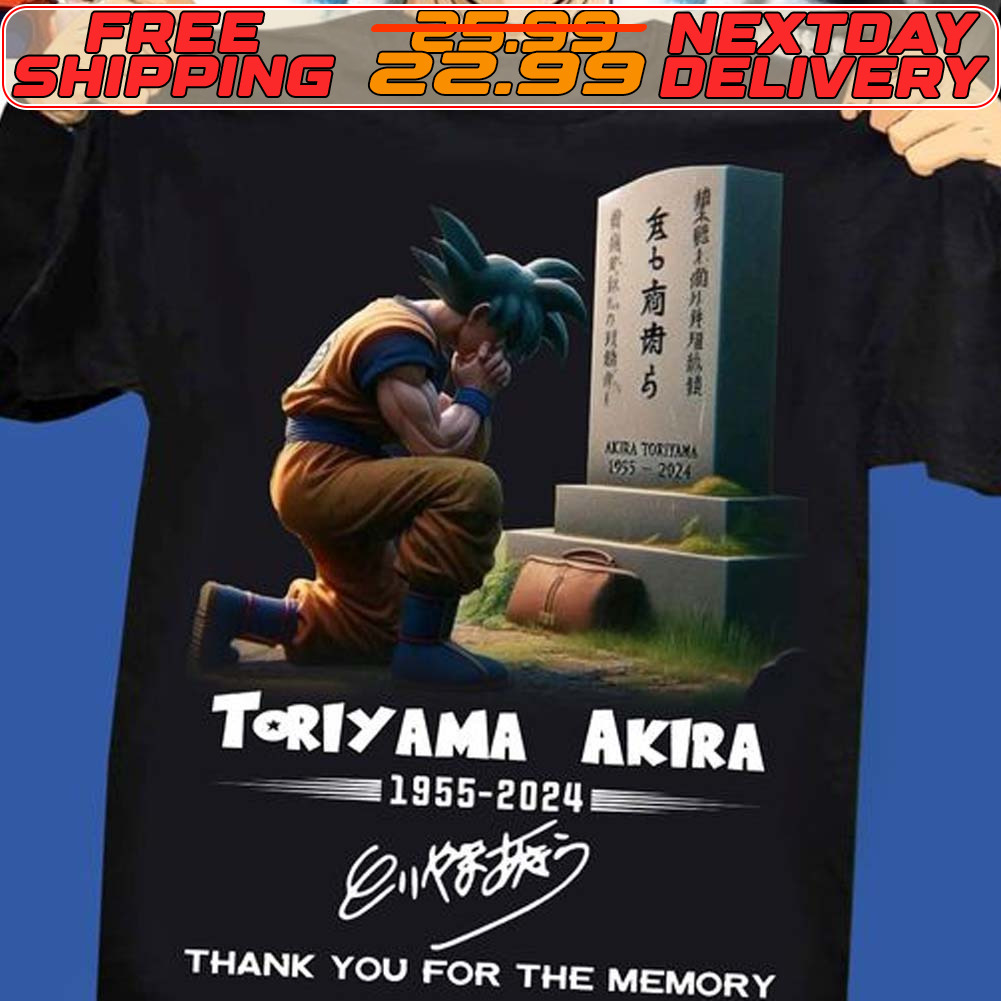 Toriyama Akira 1955 2024 Thank You For The Memories Dragon Ball Shirt