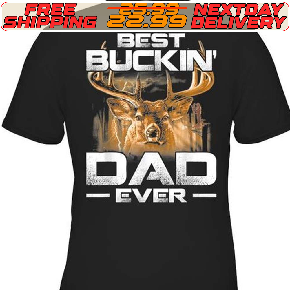 Giraffe Best Buckin Dad Ever Shirt