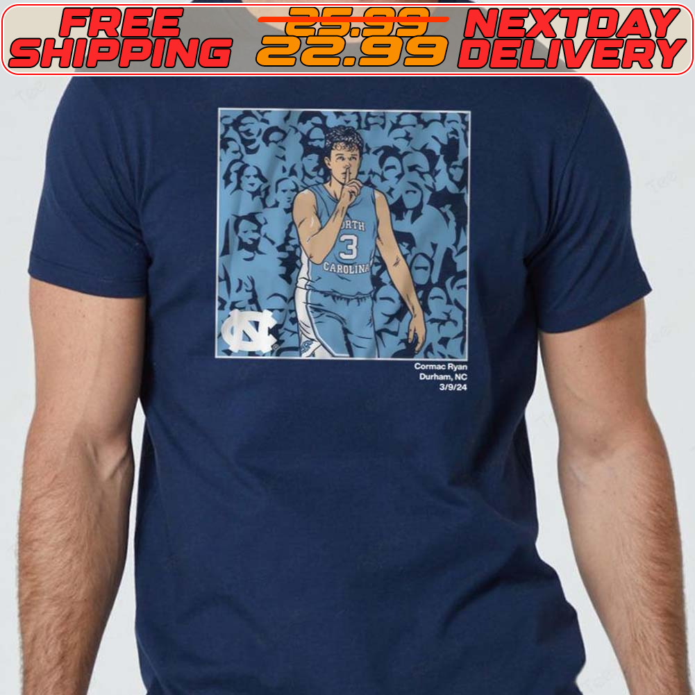 Unc Basketball Cormac Ryan Shhh Shirt