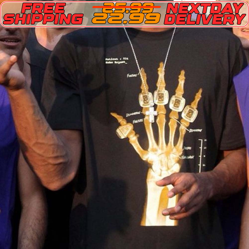 Kobe Bryant NBA Championship Ring Los Angeles Lakers Shirt