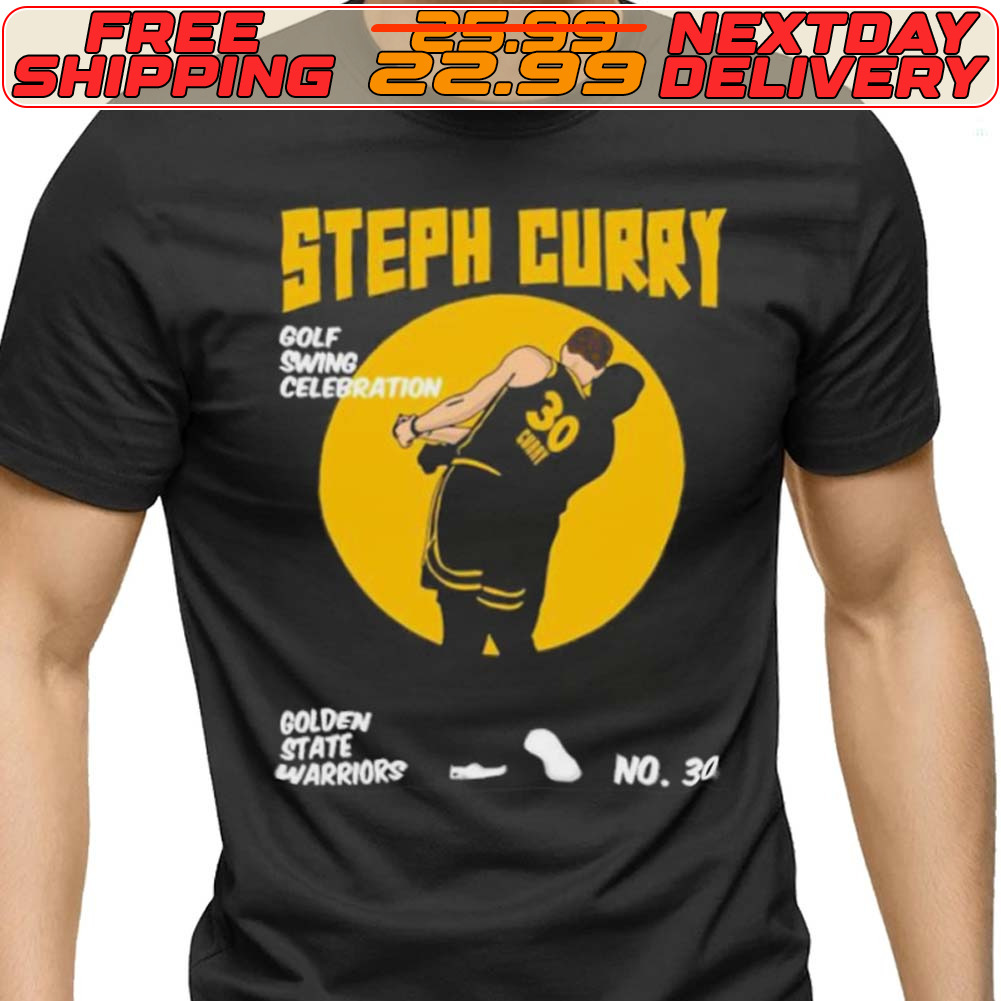 Steph Curry With The Golf Celebration Golden State Warriors Shirt