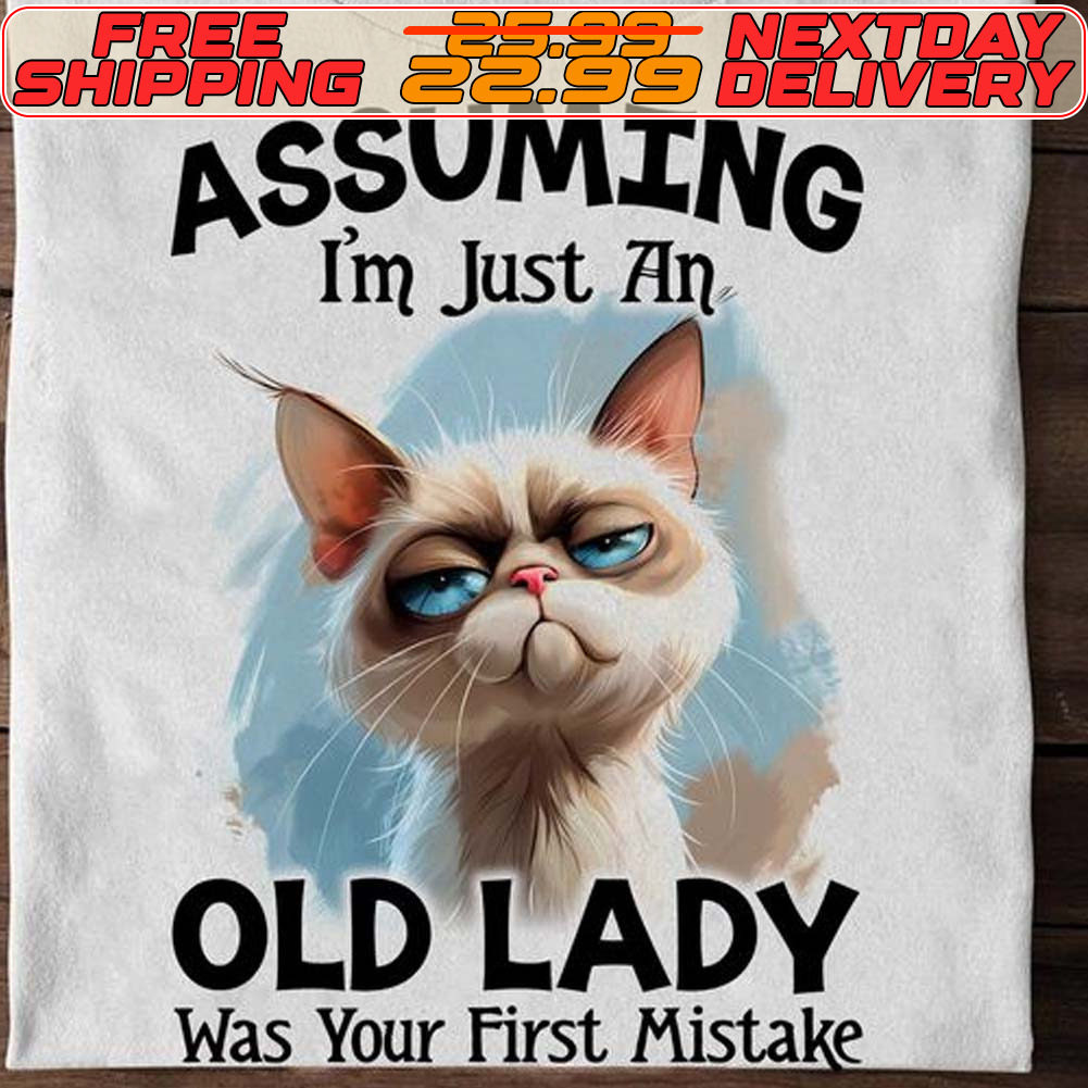 Cat Assuming I'm Just An Old Lady Was Your First Mistake Shirt