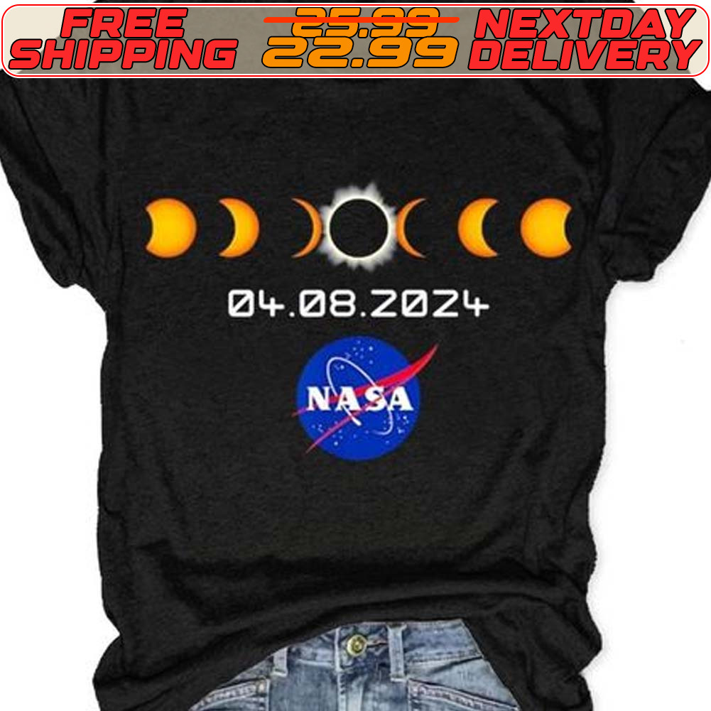 Nasa 2024 Total Solar Eclipse Moon Phase Shirt