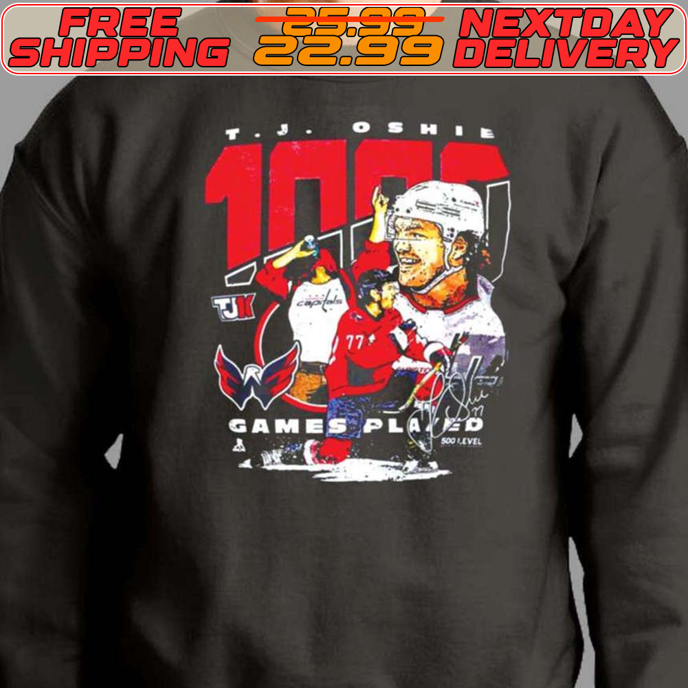 Washington Capitals Tj Oshie 1000 Game Players Shirt