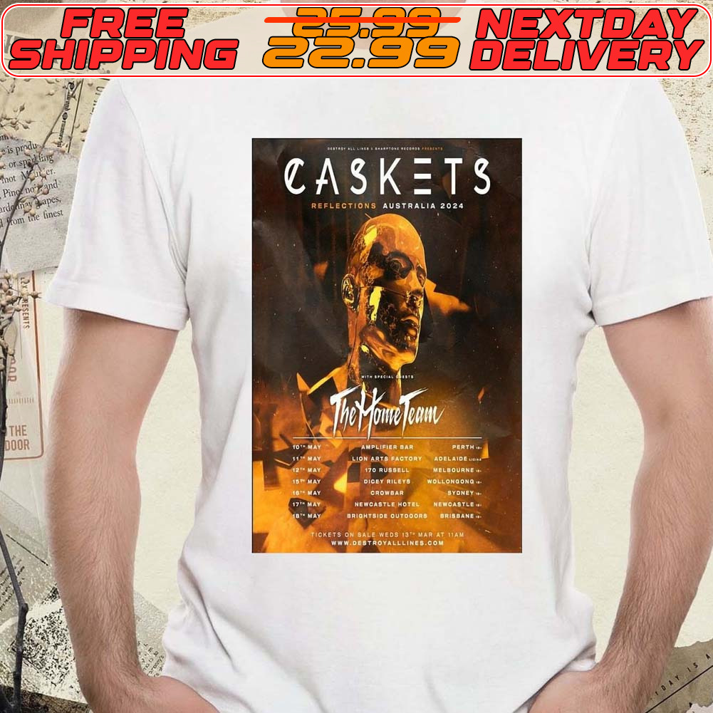 Caskets Reflections Tour 2024 Australia Poster Shirt