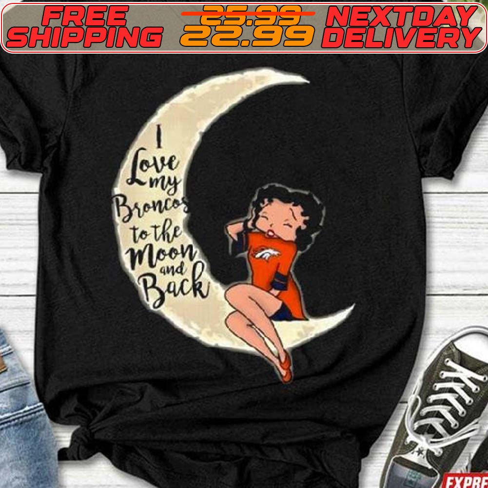 Betty Boop I Love My Texas Longhorns To The Moon And Back Shirt
