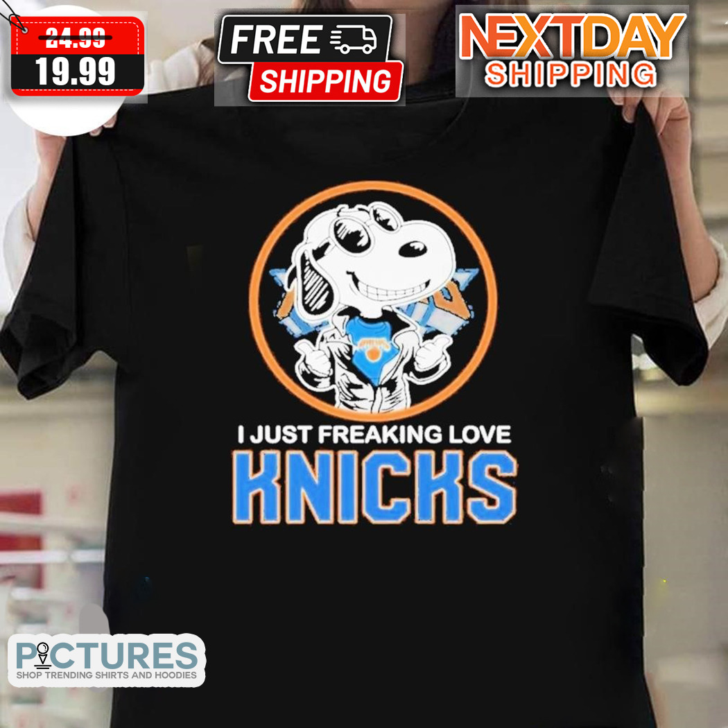 Snoopy New York Knicks I Just Freaking Love Knicks 2024 Shirt