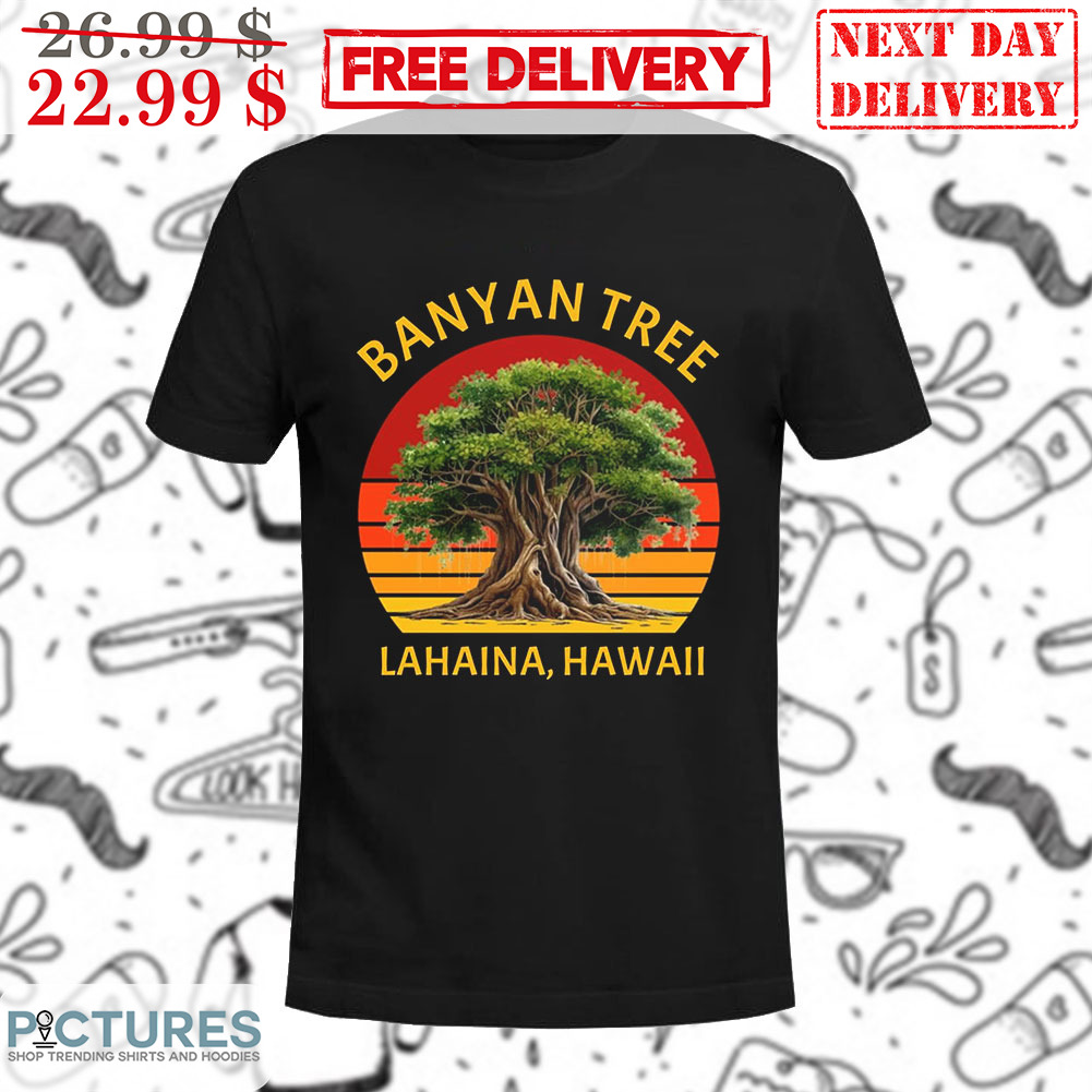 Banyan Tree Lahaina Hawaii Retro Vintage Shirt