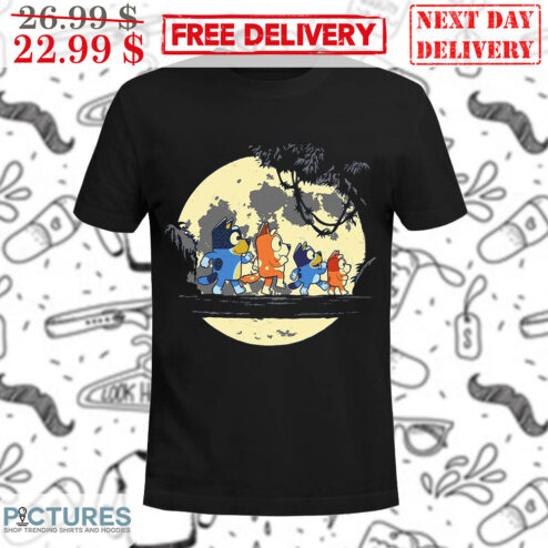 Bluey Family Walk Moon Shirt