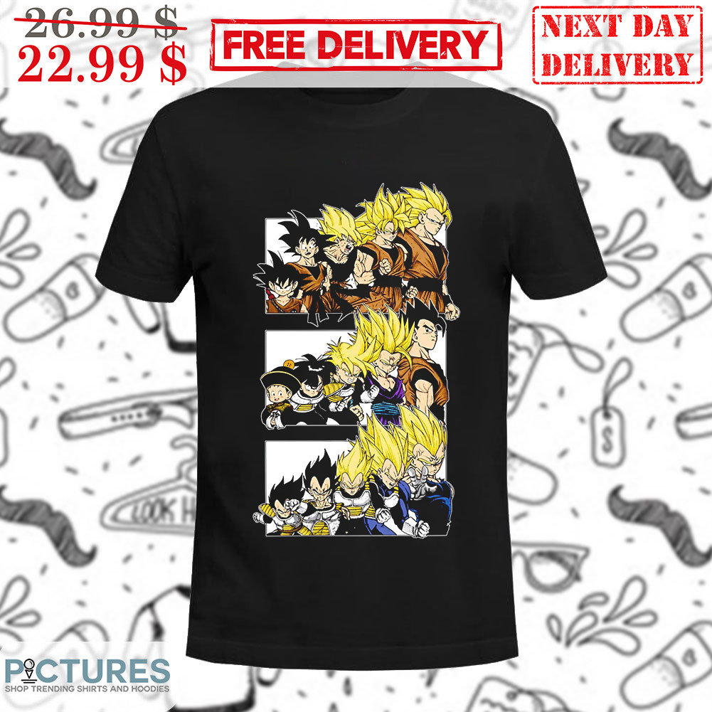 Dragon Ball Super Saiyan Goku Gohan Vegeta Shirt Dragon Ball Super Saiyan Goku Gohan Vegeta Shirt