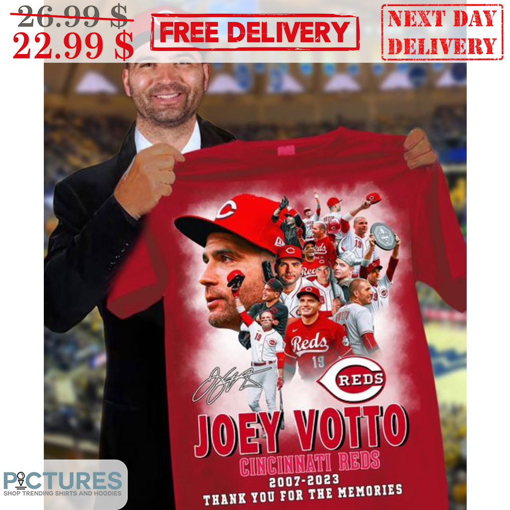 Joey Votto Cincinnati Reds 2007 2023 Thank You For The Memories Signature Shirt