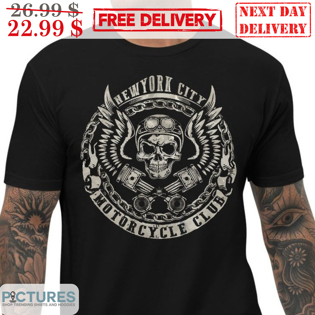 Skulls Wings New York City Motorcycle Club Shirt - Picturestees ...