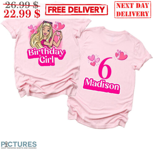 Custom Barbie Birthday Girl Shirt