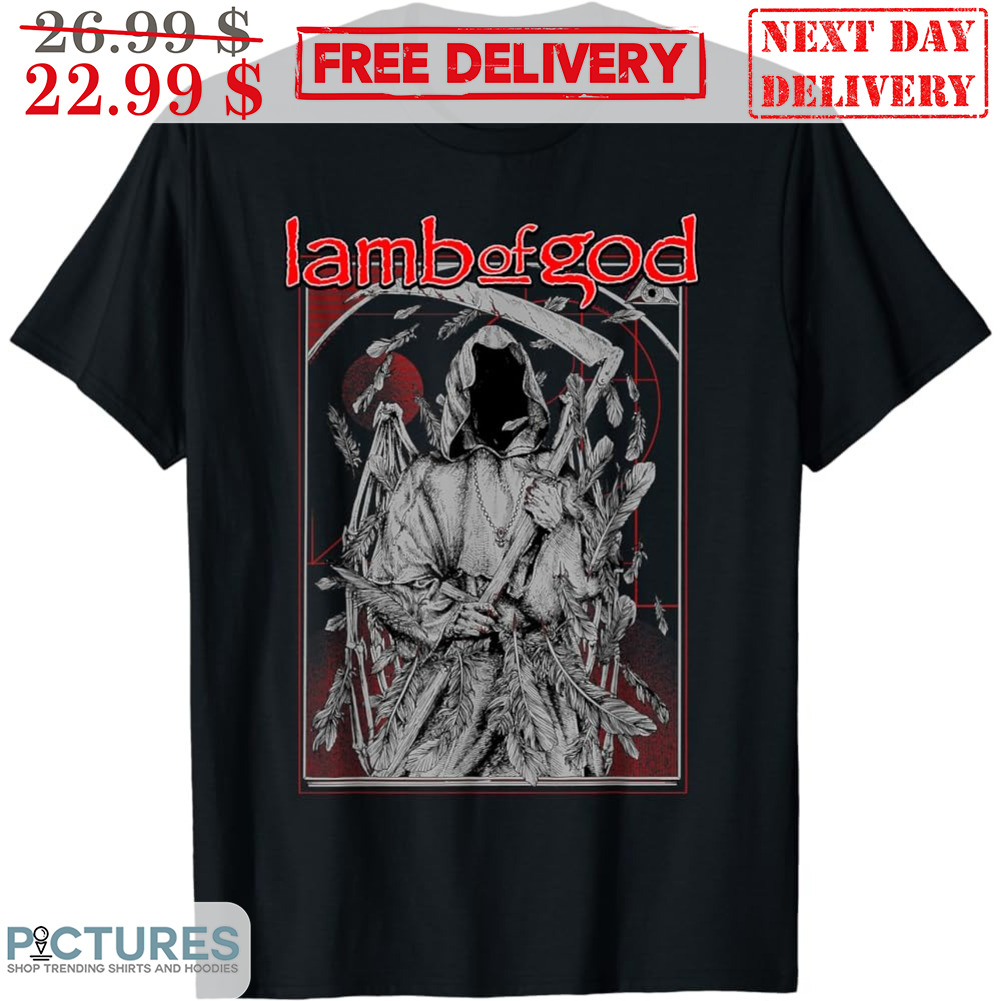 Death Featthers Lamb Of God Band Shirt
