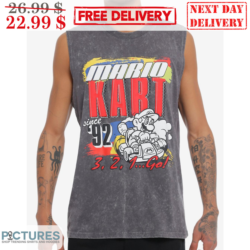 Mario Kart Since 92 3 2 1 Go Shirt