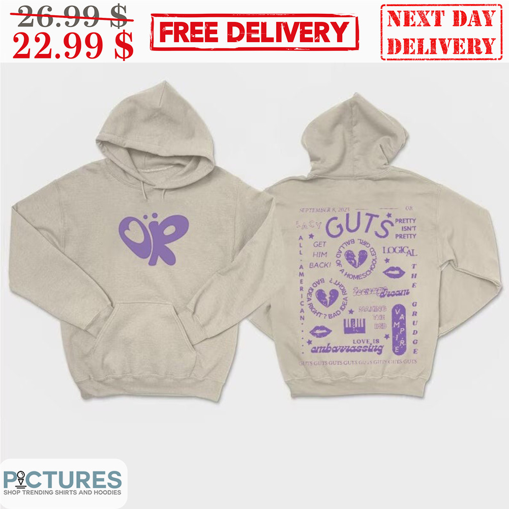 Olivia Guts Tour Track List Retro Shirt