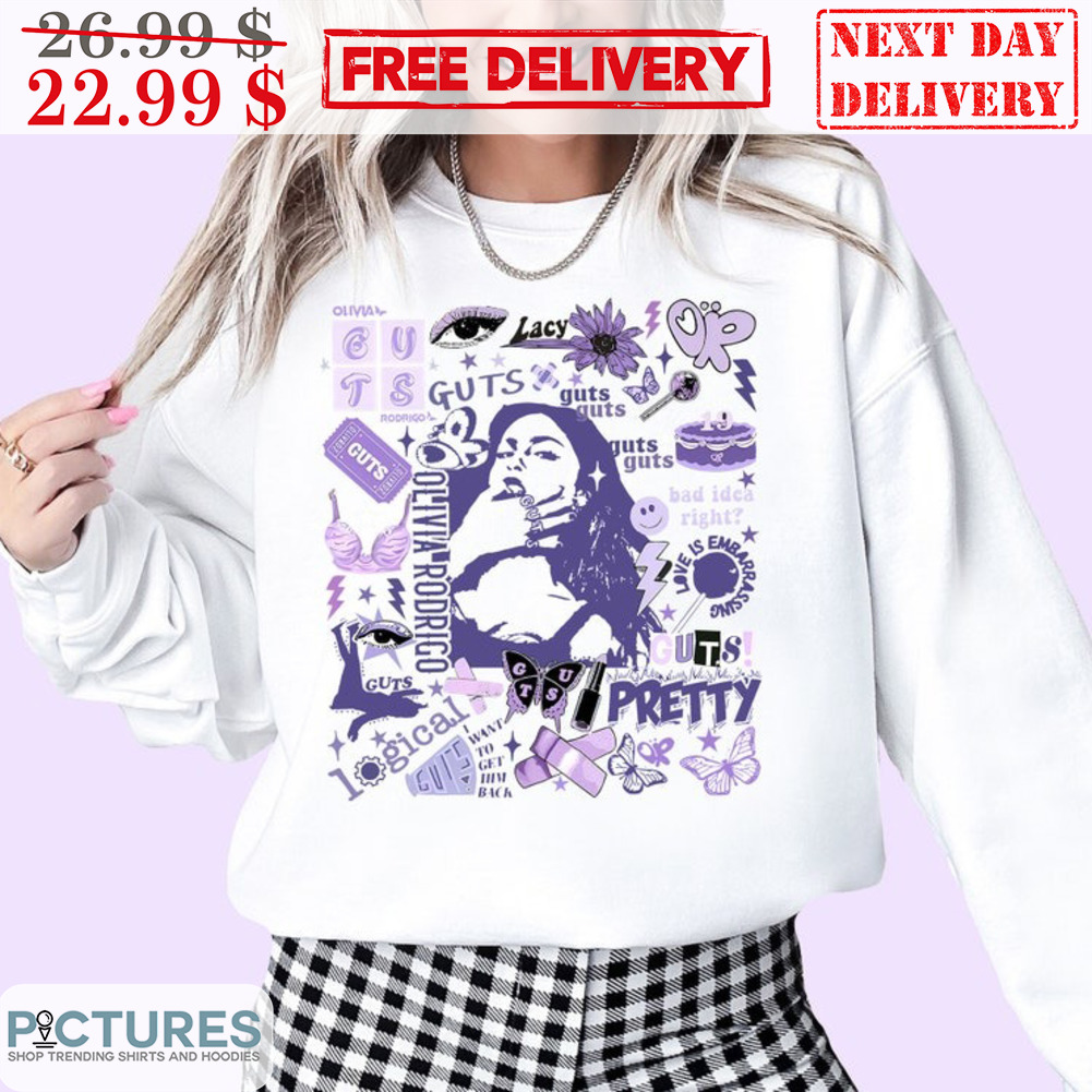 Olivia Rodrigo Guts Albums Retro World Tour 2024 Shirt