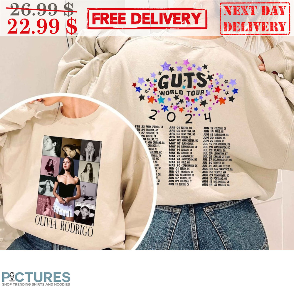 Olivia Rodrigo Guts World Tour 2024 Shirt