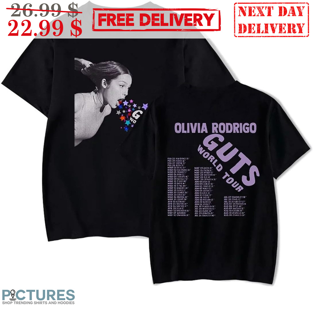 Olivia Rodrigo Guts World Tour Shirt