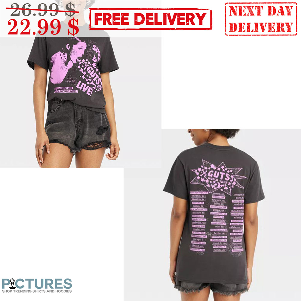 Olivia Rodrigo Spill Up Guts Live The Guts World Tour Shirt
