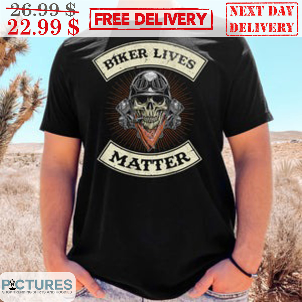 Skull Biker Lives Matter Vintage Shirt