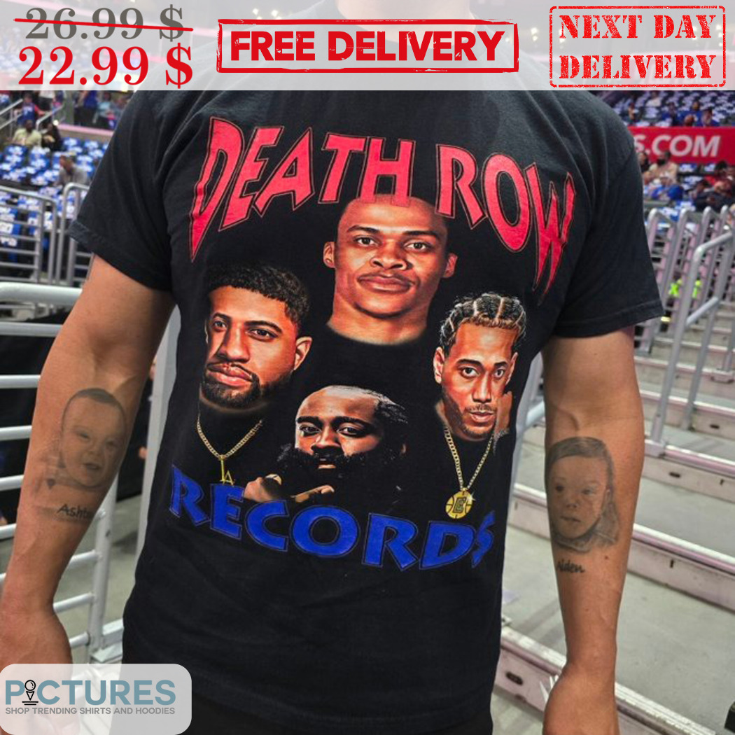 Death Row Records Russell Westbrook James Harden Paul George Kawhi Leonard Shirt Death Row Records Russell Westbrook James Harden Paul George Kawhi Leonard Shirt
