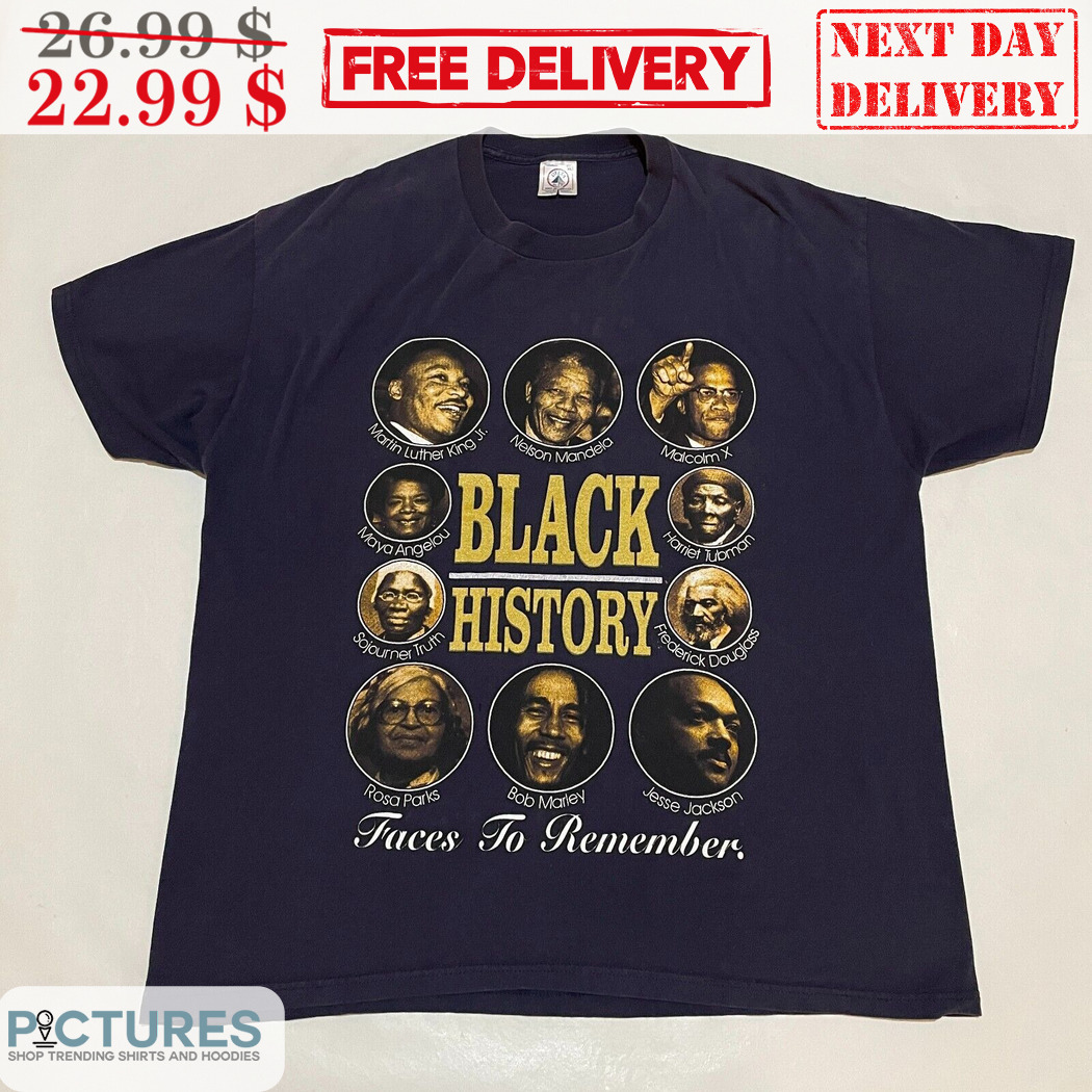 Black History Faces To Remember Vintage Shirt